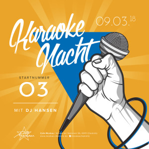 Karaoke Nacht Startnummer 3 Angebote Cafe Moskau